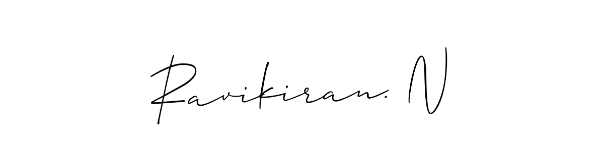 Ravikiran. N stylish signature style. Best Handwritten Sign (Allison_Script) for my name. Handwritten Signature Collection Ideas for my name Ravikiran. N. Ravikiran. N signature style 2 images and pictures png