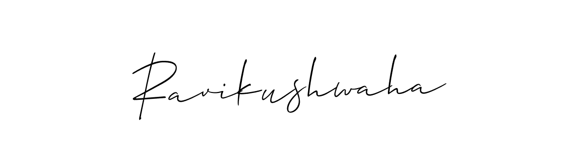 How to make Ravikushwaha name signature. Use Allison_Script style for creating short signs online. This is the latest handwritten sign. Ravikushwaha signature style 2 images and pictures png