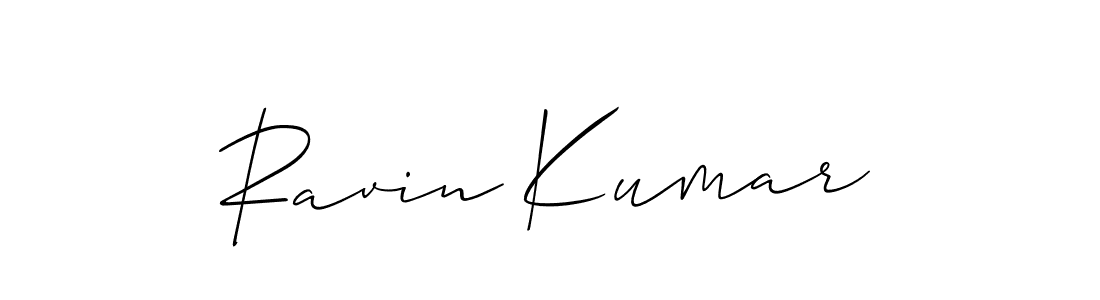 Design your own signature with our free online signature maker. With this signature software, you can create a handwritten (Allison_Script) signature for name Ravin Kumar. Ravin Kumar signature style 2 images and pictures png