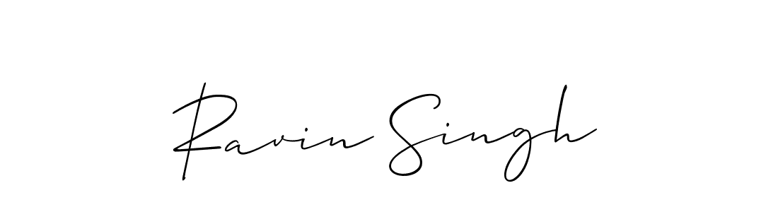 The best way (Allison_Script) to make a short signature is to pick only two or three words in your name. The name Ravin Singh include a total of six letters. For converting this name. Ravin Singh signature style 2 images and pictures png