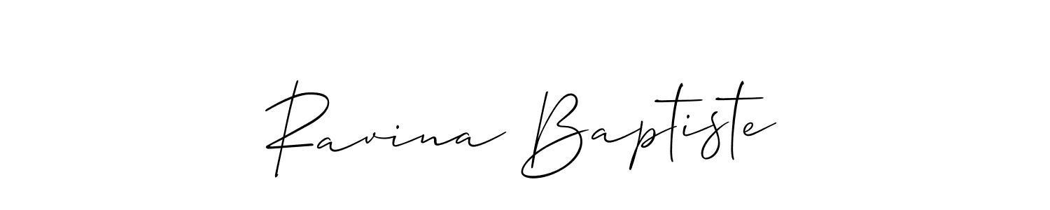 Once you've used our free online signature maker to create your best signature Allison_Script style, it's time to enjoy all of the benefits that Ravina Baptiste name signing documents. Ravina Baptiste signature style 2 images and pictures png