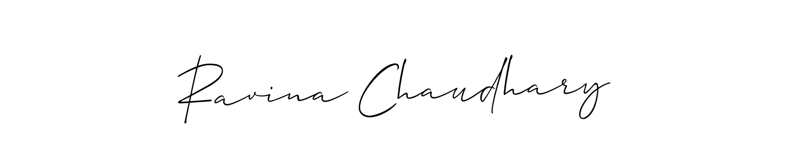 You should practise on your own different ways (Allison_Script) to write your name (Ravina Chaudhary) in signature. don't let someone else do it for you. Ravina Chaudhary signature style 2 images and pictures png