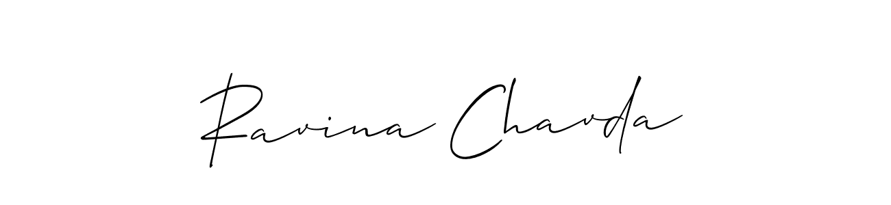 Make a beautiful signature design for name Ravina Chavda. Use this online signature maker to create a handwritten signature for free. Ravina Chavda signature style 2 images and pictures png