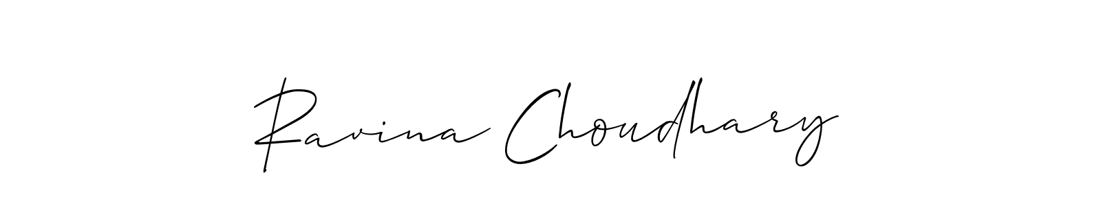 It looks lik you need a new signature style for name Ravina Choudhary. Design unique handwritten (Allison_Script) signature with our free signature maker in just a few clicks. Ravina Choudhary signature style 2 images and pictures png