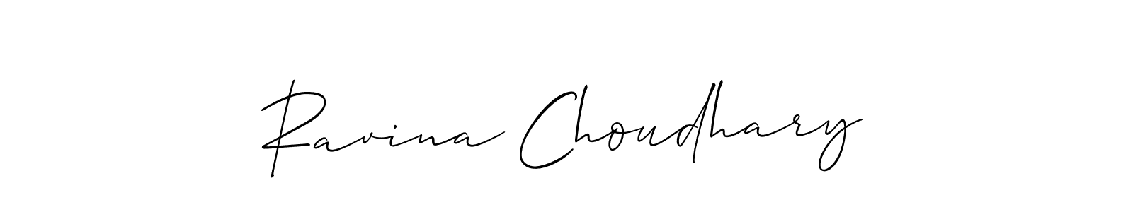 You should practise on your own different ways (Allison_Script) to write your name (Ravina Choudhary) in signature. don't let someone else do it for you. Ravina Choudhary signature style 2 images and pictures png