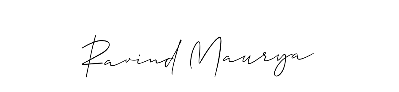 Allison_Script is a professional signature style that is perfect for those who want to add a touch of class to their signature. It is also a great choice for those who want to make their signature more unique. Get Ravind Maurya name to fancy signature for free. Ravind Maurya signature style 2 images and pictures png