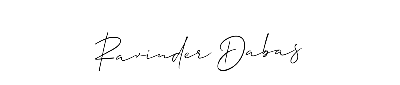 Also we have Ravinder Dabas name is the best signature style. Create professional handwritten signature collection using Allison_Script autograph style. Ravinder Dabas signature style 2 images and pictures png