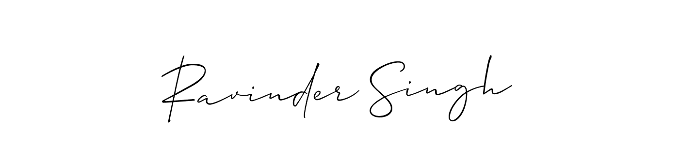 How to Draw Ravinder Singh signature style? Allison_Script is a latest design signature styles for name Ravinder Singh. Ravinder Singh signature style 2 images and pictures png