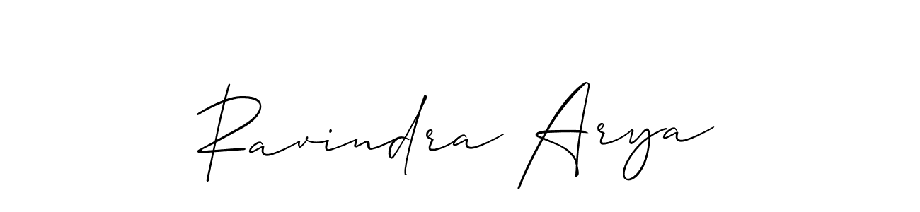 How to make Ravindra Arya signature? Allison_Script is a professional autograph style. Create handwritten signature for Ravindra Arya name. Ravindra Arya signature style 2 images and pictures png
