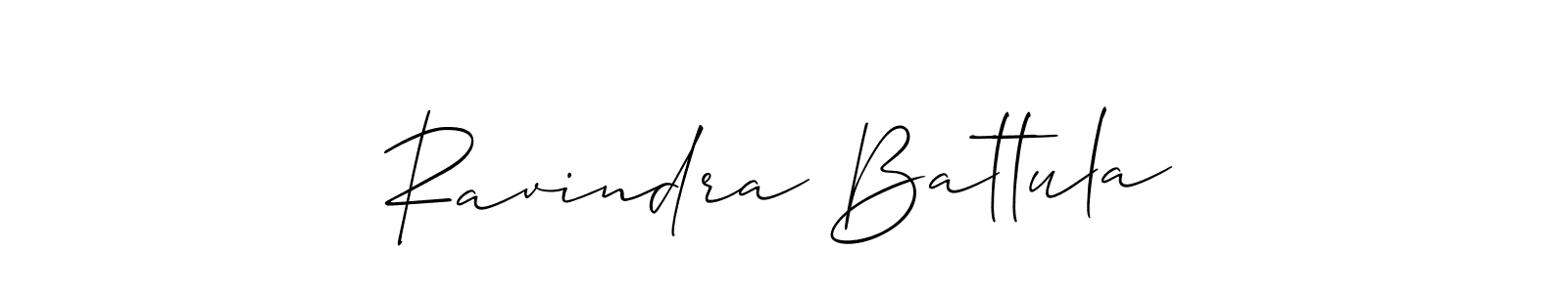 Make a short Ravindra Battula signature style. Manage your documents anywhere anytime using Allison_Script. Create and add eSignatures, submit forms, share and send files easily. Ravindra Battula signature style 2 images and pictures png