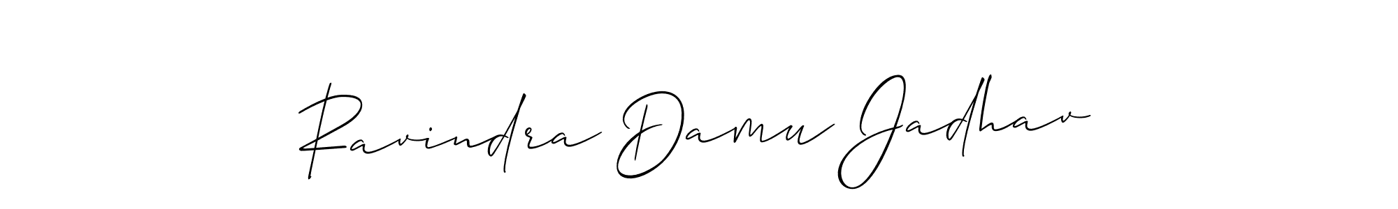 Create a beautiful signature design for name Ravindra Damu Jadhav. With this signature (Allison_Script) fonts, you can make a handwritten signature for free. Ravindra Damu Jadhav signature style 2 images and pictures png