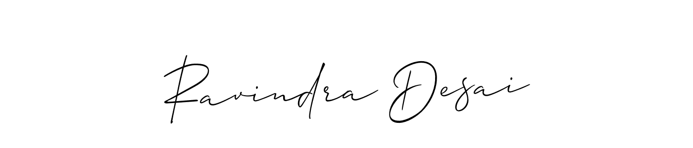 Also we have Ravindra Desai name is the best signature style. Create professional handwritten signature collection using Allison_Script autograph style. Ravindra Desai signature style 2 images and pictures png
