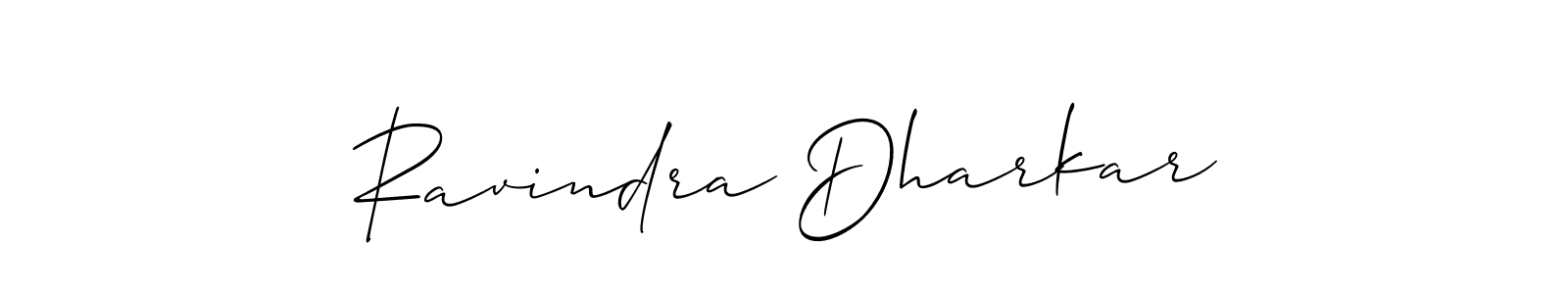 You should practise on your own different ways (Allison_Script) to write your name (Ravindra Dharkar) in signature. don't let someone else do it for you. Ravindra Dharkar signature style 2 images and pictures png
