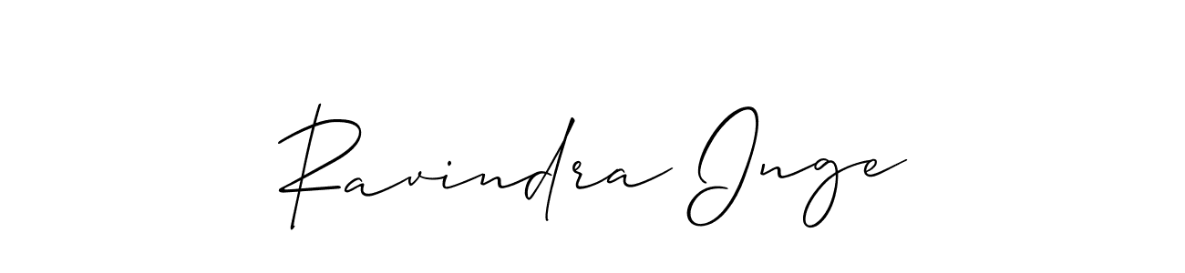 The best way (Allison_Script) to make a short signature is to pick only two or three words in your name. The name Ravindra Inge include a total of six letters. For converting this name. Ravindra Inge signature style 2 images and pictures png