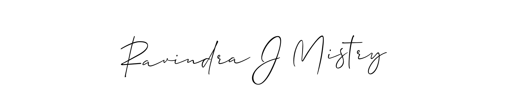 Allison_Script is a professional signature style that is perfect for those who want to add a touch of class to their signature. It is also a great choice for those who want to make their signature more unique. Get Ravindra J Mistry name to fancy signature for free. Ravindra J Mistry signature style 2 images and pictures png