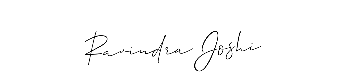 Design your own signature with our free online signature maker. With this signature software, you can create a handwritten (Allison_Script) signature for name Ravindra Joshi. Ravindra Joshi signature style 2 images and pictures png