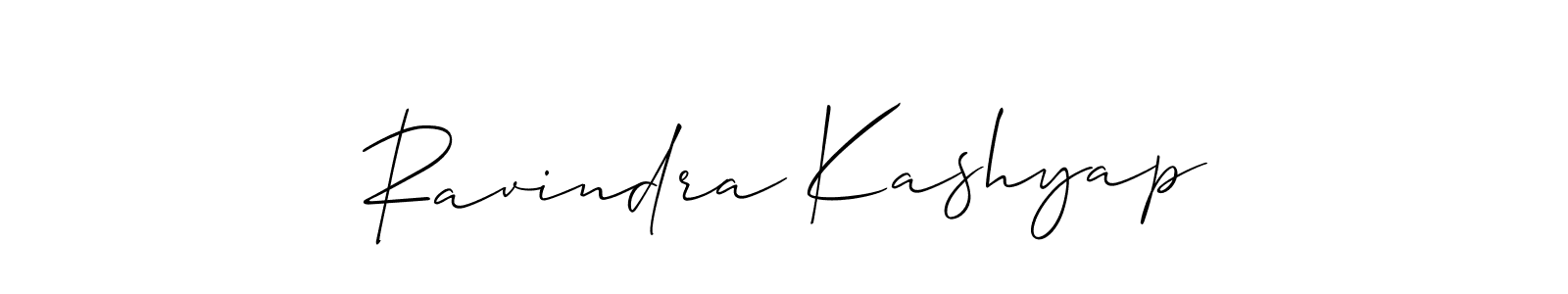 Design your own signature with our free online signature maker. With this signature software, you can create a handwritten (Allison_Script) signature for name Ravindra Kashyap. Ravindra Kashyap signature style 2 images and pictures png