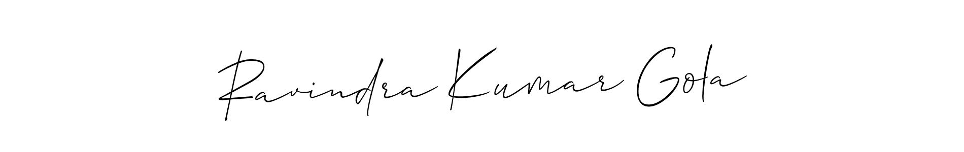 Make a beautiful signature design for name Ravindra Kumar Gola. Use this online signature maker to create a handwritten signature for free. Ravindra Kumar Gola signature style 2 images and pictures png