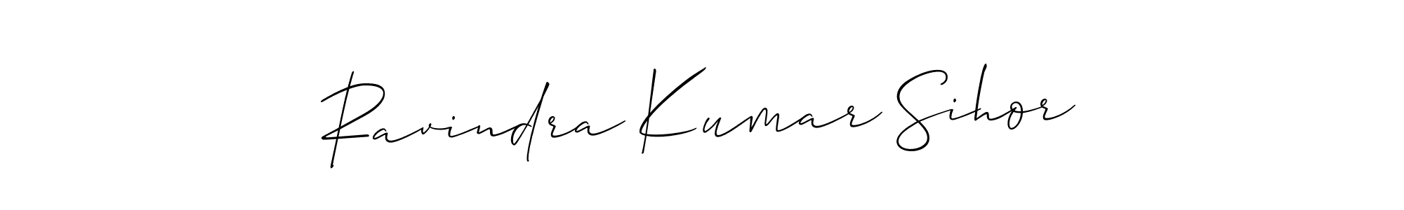 This is the best signature style for the Ravindra Kumar Sihor name. Also you like these signature font (Allison_Script). Mix name signature. Ravindra Kumar Sihor signature style 2 images and pictures png