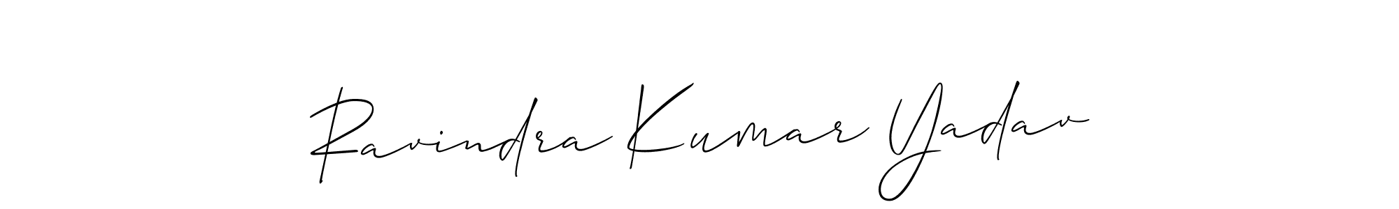 Also we have Ravindra Kumar Yadav name is the best signature style. Create professional handwritten signature collection using Allison_Script autograph style. Ravindra Kumar Yadav signature style 2 images and pictures png