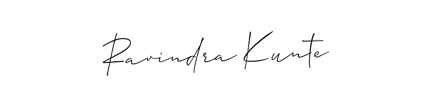 How to make Ravindra Kunte signature? Allison_Script is a professional autograph style. Create handwritten signature for Ravindra Kunte name. Ravindra Kunte signature style 2 images and pictures png