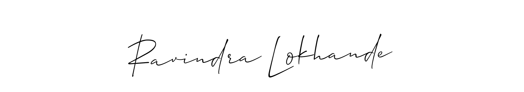 Ravindra Lokhande stylish signature style. Best Handwritten Sign (Allison_Script) for my name. Handwritten Signature Collection Ideas for my name Ravindra Lokhande. Ravindra Lokhande signature style 2 images and pictures png