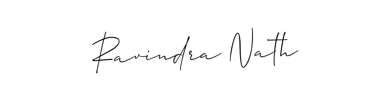 Allison_Script is a professional signature style that is perfect for those who want to add a touch of class to their signature. It is also a great choice for those who want to make their signature more unique. Get Ravindra Nath name to fancy signature for free. Ravindra Nath signature style 2 images and pictures png