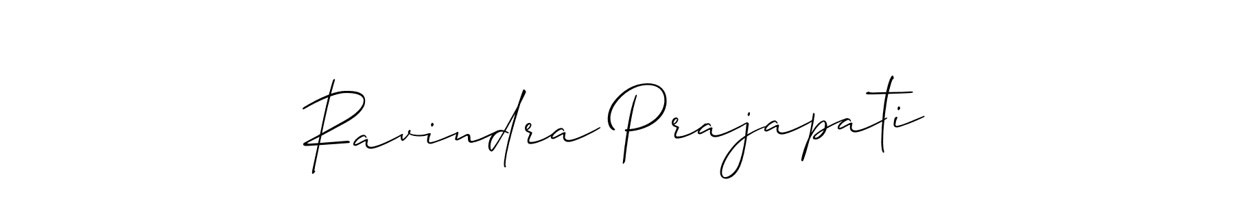 How to make Ravindra Prajapati signature? Allison_Script is a professional autograph style. Create handwritten signature for Ravindra Prajapati name. Ravindra Prajapati signature style 2 images and pictures png