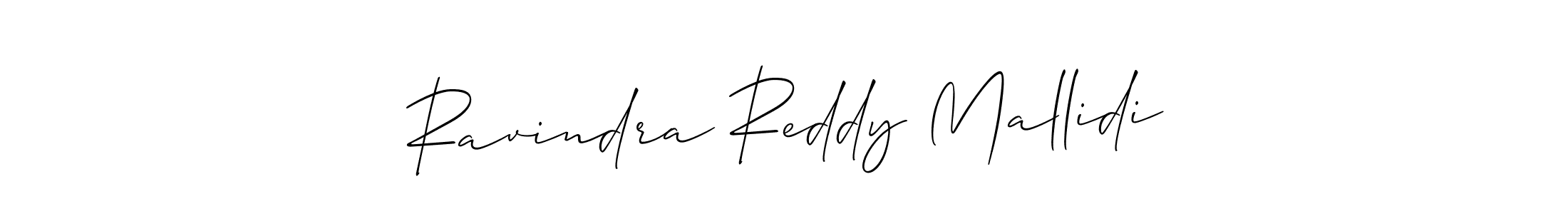 How to make Ravindra Reddy Mallidi signature? Allison_Script is a professional autograph style. Create handwritten signature for Ravindra Reddy Mallidi name. Ravindra Reddy Mallidi signature style 2 images and pictures png