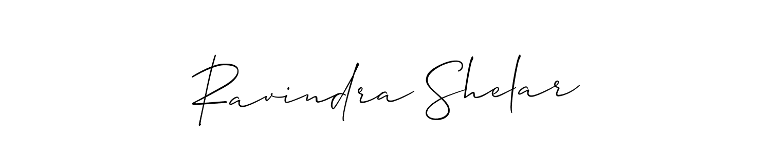 Also we have Ravindra Shelar name is the best signature style. Create professional handwritten signature collection using Allison_Script autograph style. Ravindra Shelar signature style 2 images and pictures png