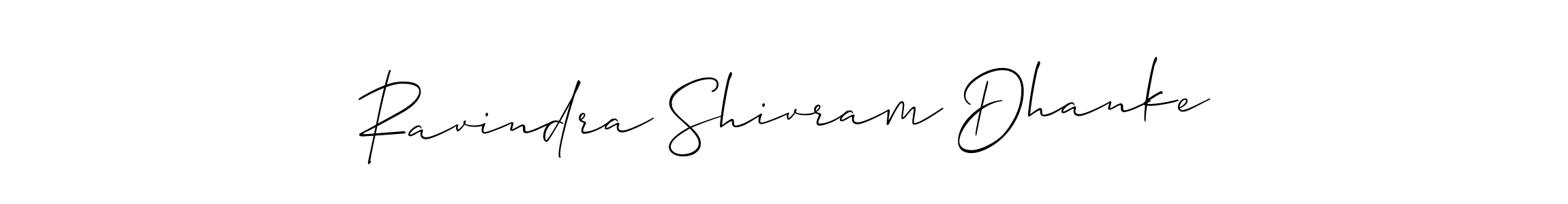 Allison_Script is a professional signature style that is perfect for those who want to add a touch of class to their signature. It is also a great choice for those who want to make their signature more unique. Get Ravindra Shivram Dhanke name to fancy signature for free. Ravindra Shivram Dhanke signature style 2 images and pictures png