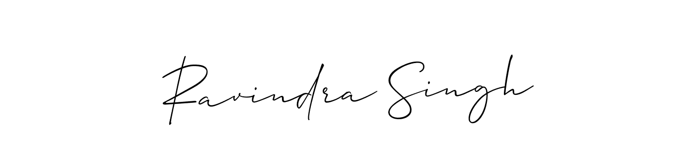 Make a beautiful signature design for name Ravindra Singh. With this signature (Allison_Script) style, you can create a handwritten signature for free. Ravindra Singh signature style 2 images and pictures png