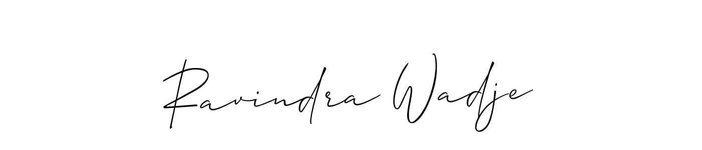 Make a short Ravindra Wadje signature style. Manage your documents anywhere anytime using Allison_Script. Create and add eSignatures, submit forms, share and send files easily. Ravindra Wadje signature style 2 images and pictures png