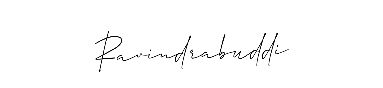 Create a beautiful signature design for name Ravindrabuddi. With this signature (Allison_Script) fonts, you can make a handwritten signature for free. Ravindrabuddi signature style 2 images and pictures png