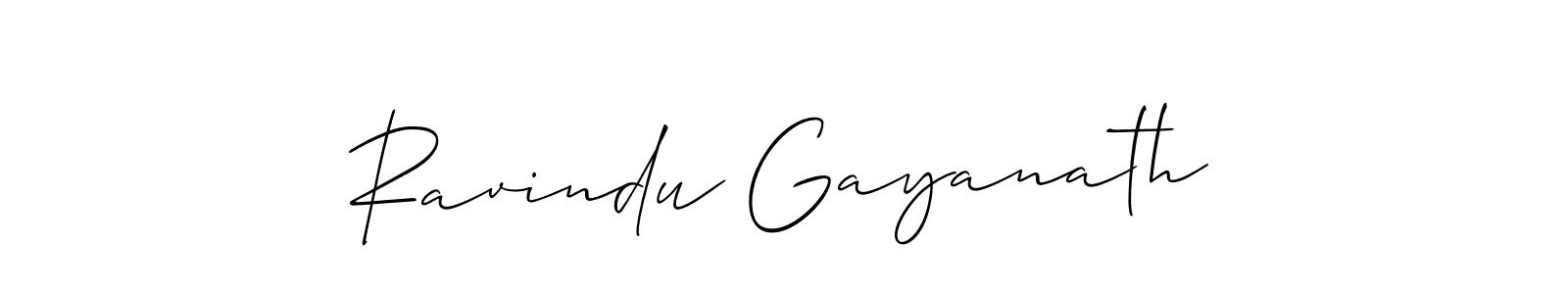 It looks lik you need a new signature style for name Ravindu Gayanath. Design unique handwritten (Allison_Script) signature with our free signature maker in just a few clicks. Ravindu Gayanath signature style 2 images and pictures png