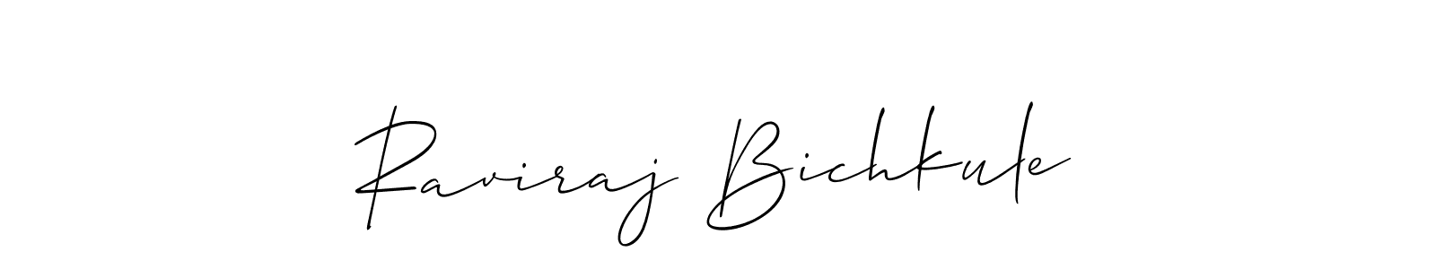 The best way (Allison_Script) to make a short signature is to pick only two or three words in your name. The name Raviraj Bichkule include a total of six letters. For converting this name. Raviraj Bichkule signature style 2 images and pictures png