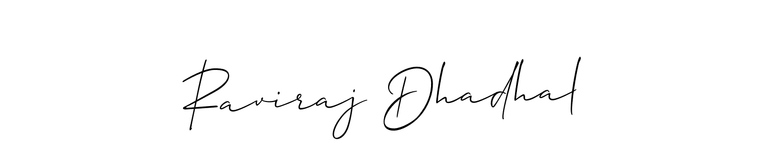 Once you've used our free online signature maker to create your best signature Allison_Script style, it's time to enjoy all of the benefits that Raviraj Dhadhal name signing documents. Raviraj Dhadhal signature style 2 images and pictures png