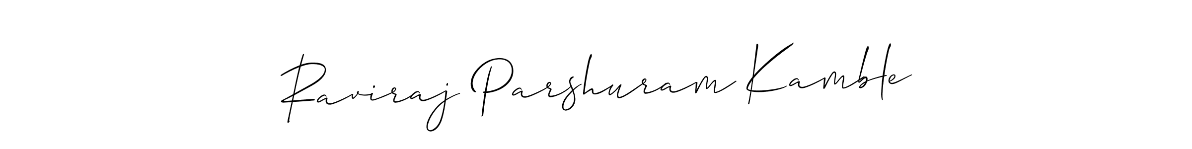 The best way (Allison_Script) to make a short signature is to pick only two or three words in your name. The name Raviraj Parshuram Kamble include a total of six letters. For converting this name. Raviraj Parshuram Kamble signature style 2 images and pictures png