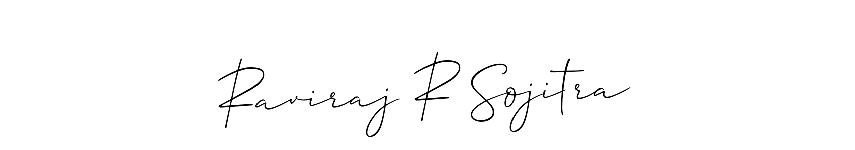 Similarly Allison_Script is the best handwritten signature design. Signature creator online .You can use it as an online autograph creator for name Raviraj R Sojitra. Raviraj R Sojitra signature style 2 images and pictures png