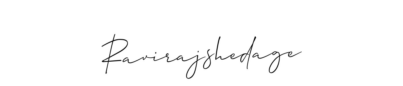 Make a beautiful signature design for name Ravirajshedage. With this signature (Allison_Script) style, you can create a handwritten signature for free. Ravirajshedage signature style 2 images and pictures png