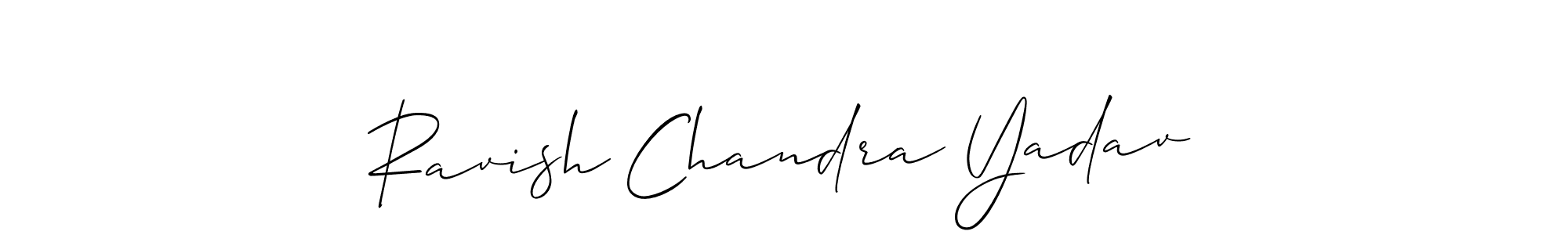 Ravish Chandra Yadav stylish signature style. Best Handwritten Sign (Allison_Script) for my name. Handwritten Signature Collection Ideas for my name Ravish Chandra Yadav. Ravish Chandra Yadav signature style 2 images and pictures png