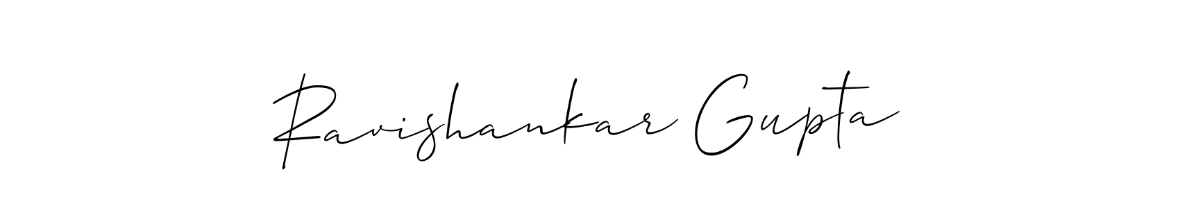 Use a signature maker to create a handwritten signature online. With this signature software, you can design (Allison_Script) your own signature for name Ravishankar Gupta. Ravishankar Gupta signature style 2 images and pictures png