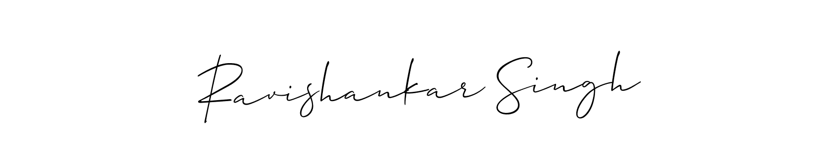 Create a beautiful signature design for name Ravishankar Singh. With this signature (Allison_Script) fonts, you can make a handwritten signature for free. Ravishankar Singh signature style 2 images and pictures png