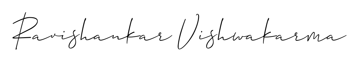 A dynamic signature style for Ravishankar Vishwakarma using Allison_Script script. Designed to look authentic, handwritten, and professional. Ravishankar Vishwakarma signature style 2 images and pictures png