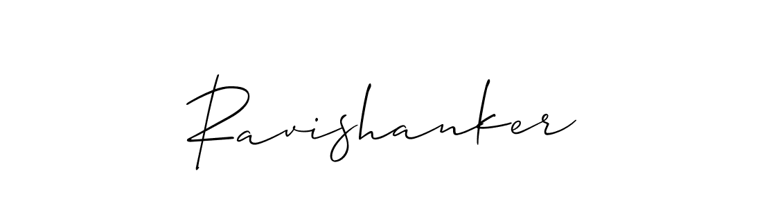 Make a beautiful signature design for name Ravishanker. With this signature (Allison_Script) style, you can create a handwritten signature for free. Ravishanker signature style 2 images and pictures png
