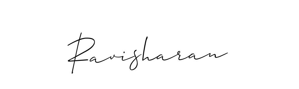 How to make Ravisharan name signature. Use Allison_Script style for creating short signs online. This is the latest handwritten sign. Ravisharan signature style 2 images and pictures png