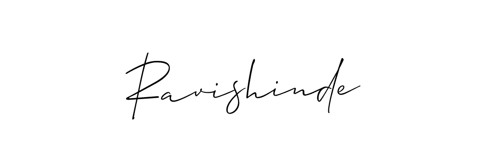 Use a signature maker to create a handwritten signature online. With this signature software, you can design (Allison_Script) your own signature for name Ravishinde. Ravishinde signature style 2 images and pictures png