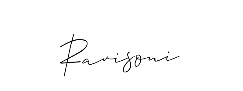 Make a beautiful signature design for name Ravisoni. Use this online signature maker to create a handwritten signature for free. Ravisoni signature style 2 images and pictures png
