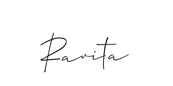 Ravita stylish signature style. Best Handwritten Sign (Allison_Script) for my name. Handwritten Signature Collection Ideas for my name Ravita. Ravita signature style 2 images and pictures png