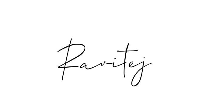 How to Draw Ravitej signature style? Allison_Script is a latest design signature styles for name Ravitej. Ravitej signature style 2 images and pictures png